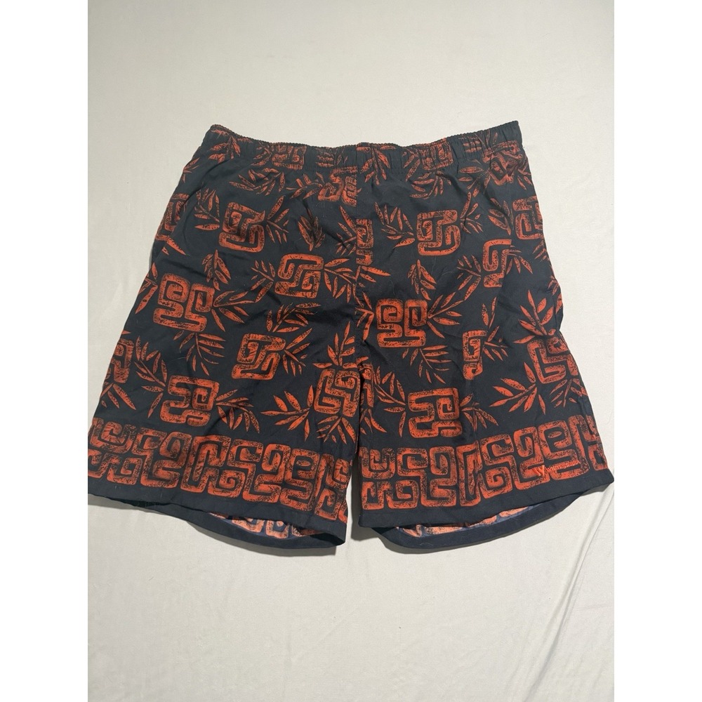 white sierra brand blue red hawaiian swim trunks, mesh lined, xl men's shorts